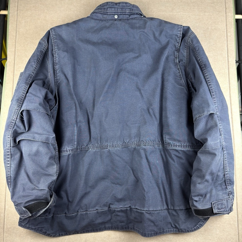 Carhartt‎ FR Full Swing Jacket Men's 3XL Navy Flame Resistant Canvas Work Coat - Picture 2 of 16